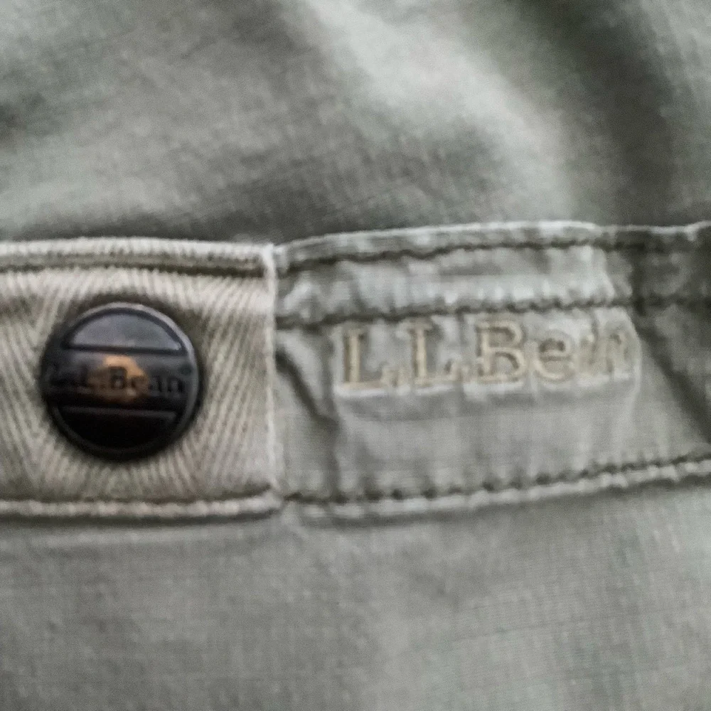 L.L. Bean 505027 Stretch Ripstop Olive Pull On Pants, Size XL Reg - Picture 7 of 9